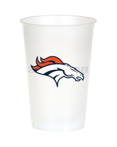 Denver Broncos 20 oz plastic cups